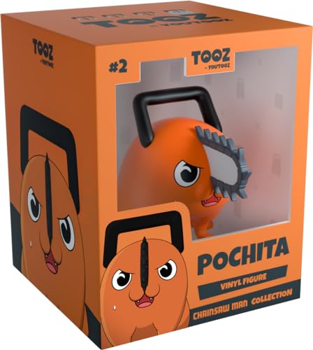 Youtooz Angry Pochita Vinyl Figure 6.6 cm, Official Licensed Angry Pochita Collectible from The Popular Manga and Anime by Youtooz Chainsaw Man Collection, Orange von Youtooz