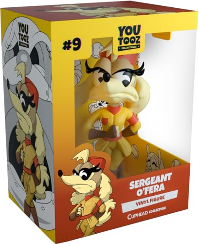 You Tooz Sergeant O'Fera Vinyl-Sammelstück, 11,9 cm Vinyl-Figur zum Sammeln, Cuphead-Figur von Youtooz Cuphead-Kollektion You Tooz Sergeant O'Fera Vinyl-Sammelstück, 11,9 cm Vinyl-Figur zum Sammeln, Cuphead-Figur von Youtooz Cuphead-Kollektion von Youtooz