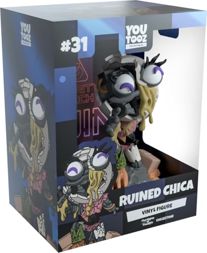 Youtooz FNAF Ruined Chica, 12,4 cm, ruinierte Chica-Vinyl-Figur, Sammlerstück, ruinierte Chica aus Fünf Nächte bei Freddyès von Youtooz FNAF Kollektion von Youtooz