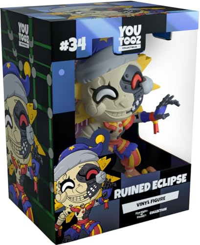 Youtooz FNAF Ruined Eclipse 12,4 cm Ruined Eclipse Vinyl Figure Collectible Ruined Eclipse from Five Nights at Freddy's by Youtooz FNAF Collection von Youtooz