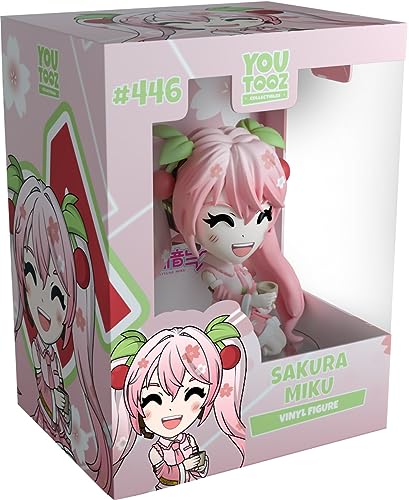 Youtooz Sakura Hatsune Miku Figur, 9,1 cm große Sakura Miku Vinyl-Figur, Sammlerstück Hatsune Miku Figur, Anime inspiriert von Youtooz Music Collection von Youtooz