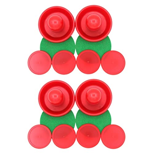 Yoyakie Air Hockey Ball Air Hockey Pushers 96mm Tisch Air Hockey Pusher mit Air Hockey Pucks Filz für Gamestisch von Yoyakie