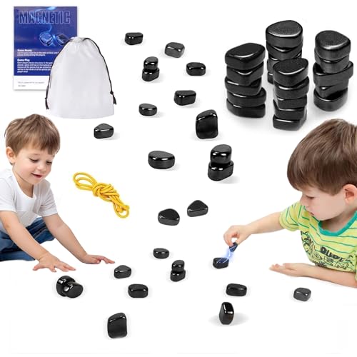 Yozexin Magnetisches Schachspiel, Magnet Spiel, Reisen Schach Magnetisch, Tragbares Schachbrett, für Kinder und Erwachsene, für Unterhaltung wie Reisen,Camping,Familienzusammenführung von Yozexin