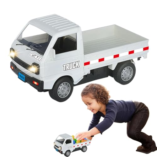 Yplkm RC Trucks für Kinder, Fernsteuerung Spielzeugauto | Fernbedienungs -LKW -LED -Simulationslichter, Abholspielzeug | Realistisches Transportwerkzeug, Baufahrzeuge für, Mädchen Weihnachten, von Yplkm