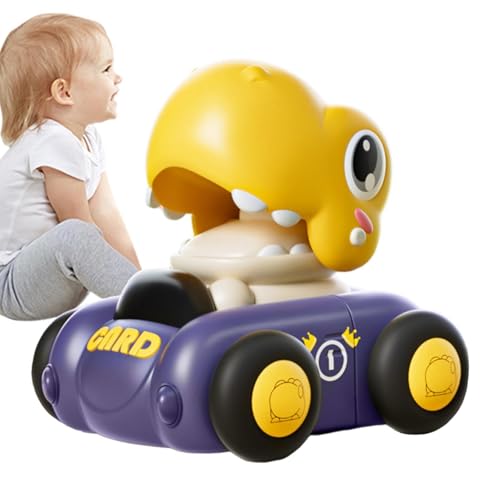 Yplkm Reibungsbetriebenes Auto,Dinosaurier-Push-and-Go-Auto - Reibungsbetriebenes Lernspielzeug,Push-and-Go-Trägheitsspielzeug, reibungsbetriebenes Lernspiel für Kinder und von Yplkm