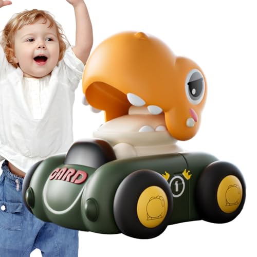 Yplkm Reibungsbetriebenes Auto,Dinosaurier-Push-and-Go-Auto | Trägheitsspielzeugauto für Kleinkinder,Push-and-Go-Trägheitsspielzeug, reibungsbetriebenes Lernspiel für Kinder und von Yplkm