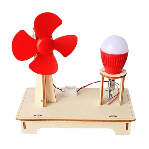 Yplkm Windturbinen-Bausatz, Windgenerator-Spielzeug - Windkraftanlagen Homeschool-Projekte aus,Wissenschaftliches Spielzeug für Kinder, Windturbinen, handgefertigter Bausatz für Kinder im Alter von Yplkm