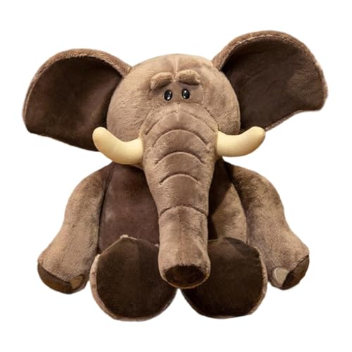 Elefanten-Stofftier, ausgestopfte Elefanten-Puppe für Kinder, weiches Elefanten-Plüschtier, 26 cm, bezauberndes Plüsch-Elefanten-Spielzeug, Stofftier-Elefant-Dekoration, Elefanten-Plüschtier für Kinde von Ysvnlmjy