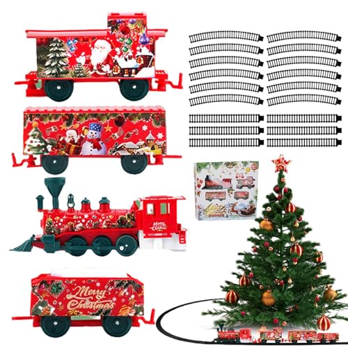 Festive Train Track for Christmas Tree: Retro Electric Railway Toys and Comprehensive Building Set Ideal Educational Model Train Set for Holiday Gatherings, Easter Fun, and Creative Playtime Adventure von Ysvnlmjy