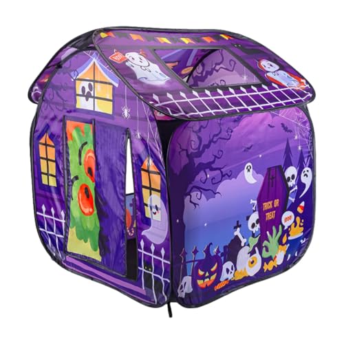 Halloween Kinderzelt | Belüftete Spielbereich | Indoor Spielhaus Zelt | Kleinkind Spielraum, Halloween Shelter Kinder Kinder Kinderheim Tragbare Kinder Spielhaus Zelt, Festliches Spielhaus Zelt von Ysvnlmjy