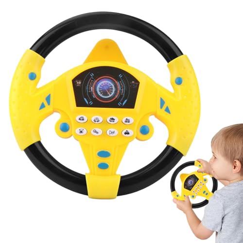 Kinder-Lenkrad-Spielzeug | Rollenspielauto-Spielzeug | Kleinkind-Autosimulator | Interaktives Fahrspielzeug, Kinder-Rollenspielspielzeug 20 cm/7,87 Zoll für sicheres Spielzeug für ihre Kleinen von Ysvnlmjy