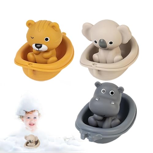 Preschool Learning Toys | Bathtub Floating Boats | Kids Water Play Set | Stackable Bath Toys, Floating Stackable Toys, Bath Toy Boats for Preschool Boys, Girls Learning Skills von Ysvnlmjy