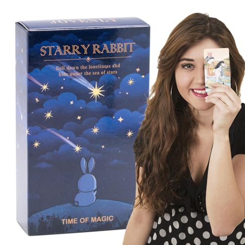 Tarot Cards Beginners | Starry Rabbit Tarot | 81-Card Tarot Deck, Tarot Divination Cards, Oracle Tarot Deck, Tarot Set, Tarot for Beginners, Starry Rabbit Cards, Divination Card Deck von Ysvnlmjy