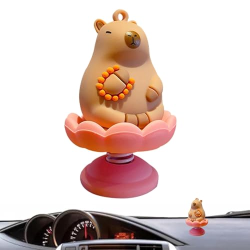 Ysvnlmjy Auto-Capybara-Figuren, Dekorationen, Armaturenbrett-Skulptur, Tierornament, Heimdekoration, Capybara-Figuren, simulierte Capybaras-Figuren, Desktop-Skulptur von Ysvnlmjy