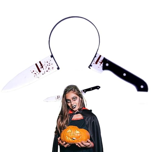 Ysvnlmjy Blutiges Stirnband-Zubehör, gruselige Halloween-Kopfbedeckung, blutendes Stirnband, Requisite, Zubehör, Halloween-Kostüm, Versammlungen, Zubehör für Halloween, Kostümversammlungen, Cosplay von Ysvnlmjy