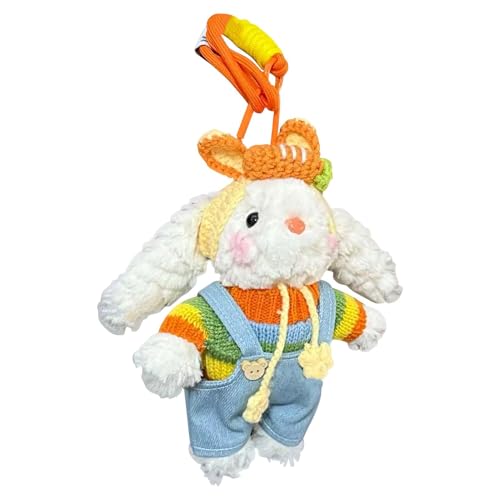 Ysvnlmjy Charming Bunny Plüsch, Bunny Plüschtier Plüsch Bunny Bag Charm Stofftier Sammlung Charm Lop-Ohren Bunny Bag Anhänger Plüsch Bunny Bag Anhänger für Kinder von Ysvnlmjy