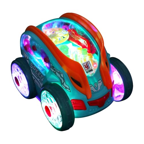 Ysvnlmjy Colorful Light-Up Remote Control Car | 360-Degree Rotating RC Toy with Music | Fun and Interactive Car for Children’s Play at Home or Outdoors | Ideal for Boys' Birthdays and Holidays von Ysvnlmjy