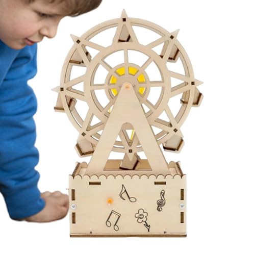 Ysvnlmjy Ferris Wheel Toy Set, Creative Craft Kit, Music Box Craft, Ferris Wheel Toy, Wood Craft Kit, Creative Ferris Wheels, Wood Music Box 11x6.5x20cm/4.33x2.56x7.87 inches for Christmas Birthday von Ysvnlmjy