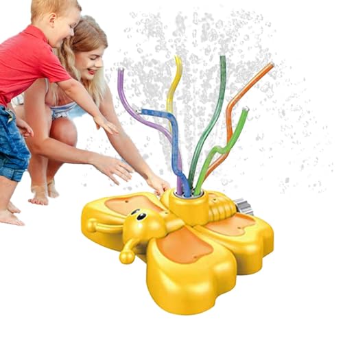 Gartensprinkler-Wassersprühspielzeug, drehbares Schmetterlingssprinklerspielzeug | Rotierendes Outdoor-Spielzeug, Cartoon-Schmetterling, Wassersprühspielzeug für Kinder - Cartoon spritzendes von Ysvnlmjy