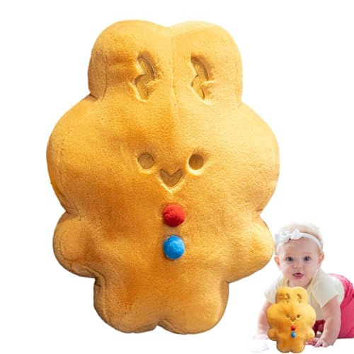 Ysvnlmjy Gingerbread Bunny Plush Doll | Cute Rabbit Stuffed Animal Toy | Soft Christmas Pillow for Kids, Perfect Sleep Companion and Festive Home Decoration von Ysvnlmjy