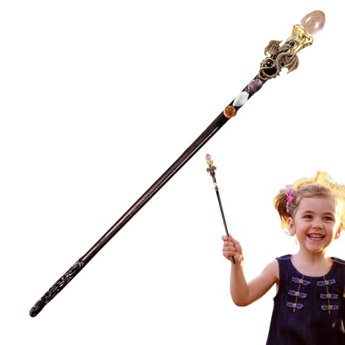 Ysvnlmjy Magic Accessories for Adults | Handcrafted Natural Crystal Wand | Decorative Role-Playing Wand | Fantasy Costume Accessories 30cm/11.81 inches For Catching Decoration Role Playing Games von Ysvnlmjy