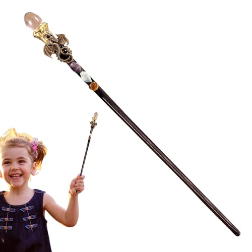 Ysvnlmjy Magic Accessories for Adults | Handcrafted Natural Crystal Wand | Decorative Role-Playing Wand | Fantasy Costume Accessories 30cm/11.81 inches For Catching Decoration Role Playing Games von Ysvnlmjy