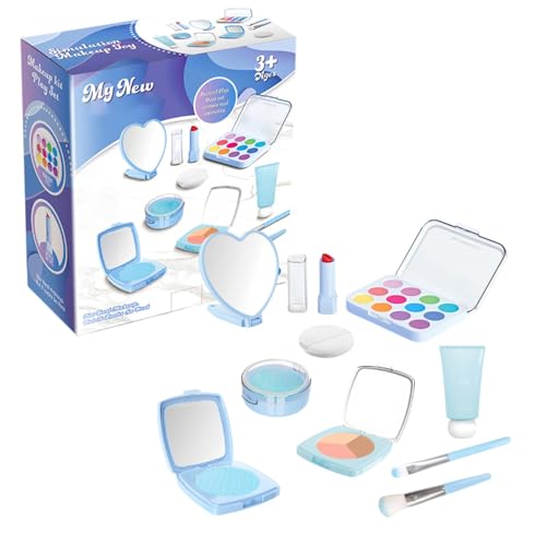 Ysvnlmjy Pretend Cosmetics, Fake Makeup Set, 6.1x5.51x2.36 Inches Girls Role Toys, Fun and Design for Imaginative Role-, Social Interaction, and Family Fun von Ysvnlmjy