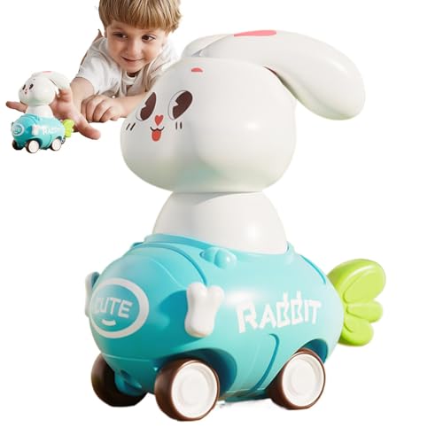 Ysvnlmjy Push and Go Car Toys,Push and Go Friction Rabbit Car Toys - Friction Powered Vehicles Shockproof Inertia Car Pull Car for Boys Girls Toddler Birthday Age 3+ Years Old von Ysvnlmjy