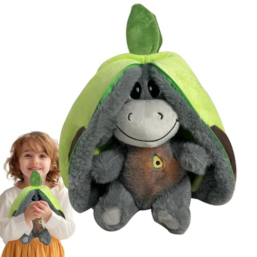 Ysvnlmjy Relief Breathing Animal, Breathing Stuffed Donkey, Sleeping Donkey Doll, Donkey Music Lights, Breathing Stuffed Animal Doll for Kids with Relaxing Lights and Music, Perfect Stress Relief Toy von Ysvnlmjy