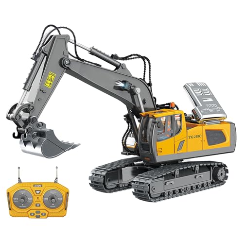 Ysvnlmjy Remote Control Excavator, RC Excavator Set, Dump Truck Toy, Construction Vehicles Set with Dump Truck, Perfect Construction Vehicles for Kids Aged 6+ Years von Ysvnlmjy