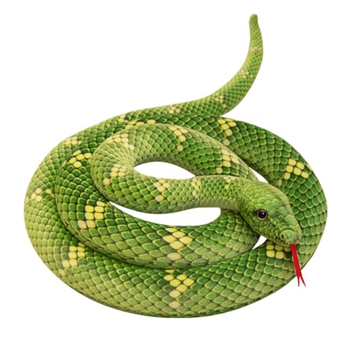 Ysvnlmjy Snake Plush Toy | Realistic Anaconda Doll | Giant Snake Pillow | Long Plush Reptile, Stuffed Anaconda, Snakes Animal Prop, Plush Serpent Pillow, Long Reptile Doll, Snake Toy for Kids von Ysvnlmjy