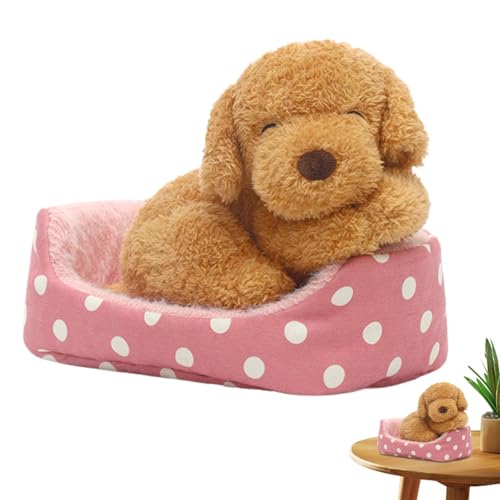 Ysvnlmjy Toy Dog, Golden Retriever, Kitten Punny Stuffed Animal, Plush Cute Doll, 18.5cm/7.28 Inches, Creative Cartoon Stuffed Doll Companions, Ideal for Kids, Offering Comfort, Pink NAD Blue von Ysvnlmjy