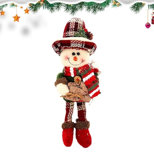 Ysvnlmjy Weihnachtspuppen Für Mädchen, Plüsch-Schneemann, Ornamente, Niedliches Sitzendes Schneemann-Spielzeug, Weihnachts-Plüsch-Schneemann, Weihnachts-Plüsch-Schneemann-Kollektion, Spielzeug von Ysvnlmjy