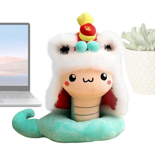 Ysvnlmjy Year of The Snake 2025 Plush, Cartoon Snake Good Luck 2025 Stuffed Animal, Soft Plush Cartoon Festive Comfortable Lucky Chinese Plush Doll for Couch, Living Room Decor von Ysvnlmjy