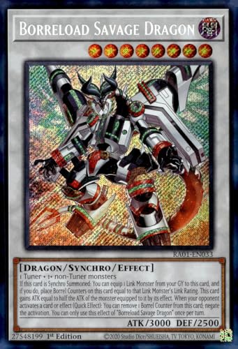 Borreload Savage Dragon (Secret Rare) – RA01-EN033 – Secret Rare – 1. Auflage von YU-GI-OH!