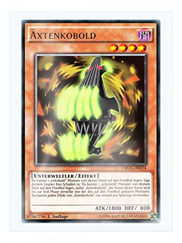 CROS-DE014 Äxtenkobold im Set mit original Gwindi Kartenschutzhülle von Yu-Gi-Oh!