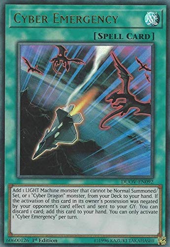 Cyber Emergency – DUOV-EN092 – Ultra Rare – 1. Auflage von Yu-Gi-Oh!