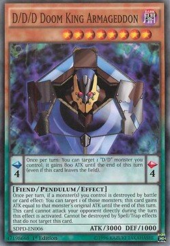 D/D/D-Untergangskönig Armageddon - SDPD-DE006 - Common - 1. Auflage von Yu Gi Oh