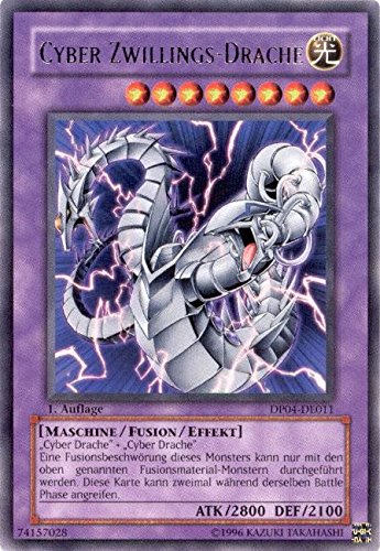 DP04-DE011 Cyber Zwillings-Drache 1. Auflage von Yu-Gi-Oh!