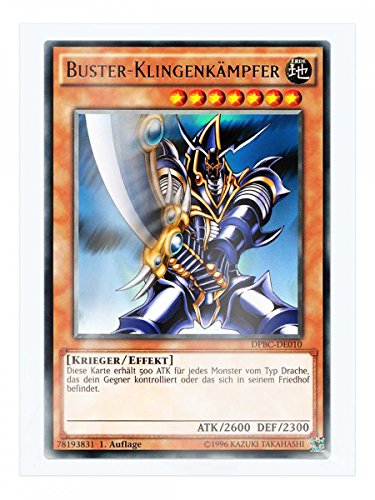 DPBC-DE010 Buster-Klingenkämpfer 1. Auflage im Set mit original Gwindi Kartenschutzhülle von Yu-Gi-Oh!