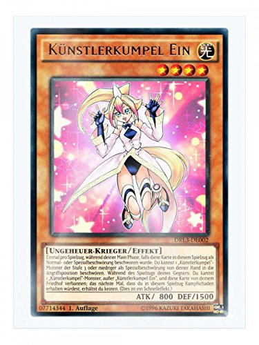 DRL3-DE002 Künstlerkumpel Ein 1. Auflage im Set mit original Gwindi Kartenschutzhülle von Yu-Gi-Oh!