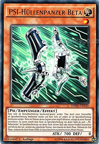 HSRD-DE030 PSI-Hüllenpanzer Beta 1. Auflage im Set mit original Gwindi Kartenschutzhülle HSRD-DE030 PSI-Hüllenpanzer Beta 1. Auflage im Set mit original Gwindi Kartenschutzhülle von Yu-Gi-Oh!