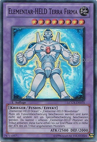 LCGX-DE075 Elementar-HELD Terra Firma im Set mit original Gwindi Kartenschutzhülle von Yu-Gi-Oh!