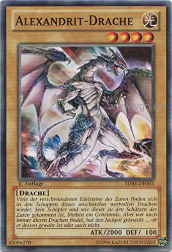 Konami Sammelkarte Alexandrit-Drache 1. Auflage - Trading Card - 1 Stück von Yu-Gi-Oh!