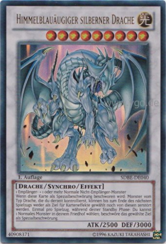 SDBE-DE040 Himmelblauäugiger silberner Drache 1.Auflage von Yu-Gi-Oh!