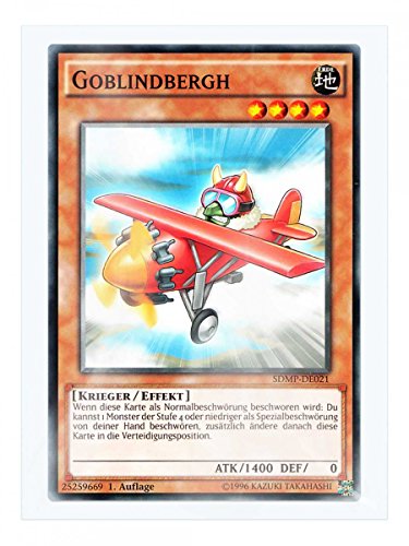 SDMP-DE021 Goblindbergh 1. Auflage im Set mit original Gwindi Kartenschutzhülle von Yu-Gi-Oh!