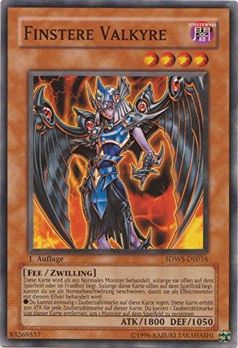 SDWS-DE016 Finstere Valkyre 1. Auflage im Set mit original Gwindi Kartenschutzhülle von Yu-Gi-Oh!