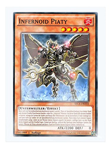 SECE-DE016 Infernoid Piaty 1. Auflage im Set mit original Gwindi Kartenschutzhülle von Yu-Gi-Oh!