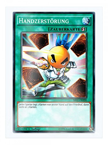 SR02-DE030 Handzerstörung 1. Auflage im Set mit original Gwindi Kartenschutzhülle von Yu-Gi-Oh!