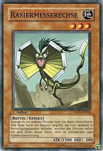 TAEV-DE036 Rasiermesserechse 1. Auflage von Yu-Gi-Oh!